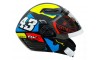 CAPACETE ABERTO FW3 X OPEN UP 43 C/ÓCULOS PRETO/AMARELO/AZUL